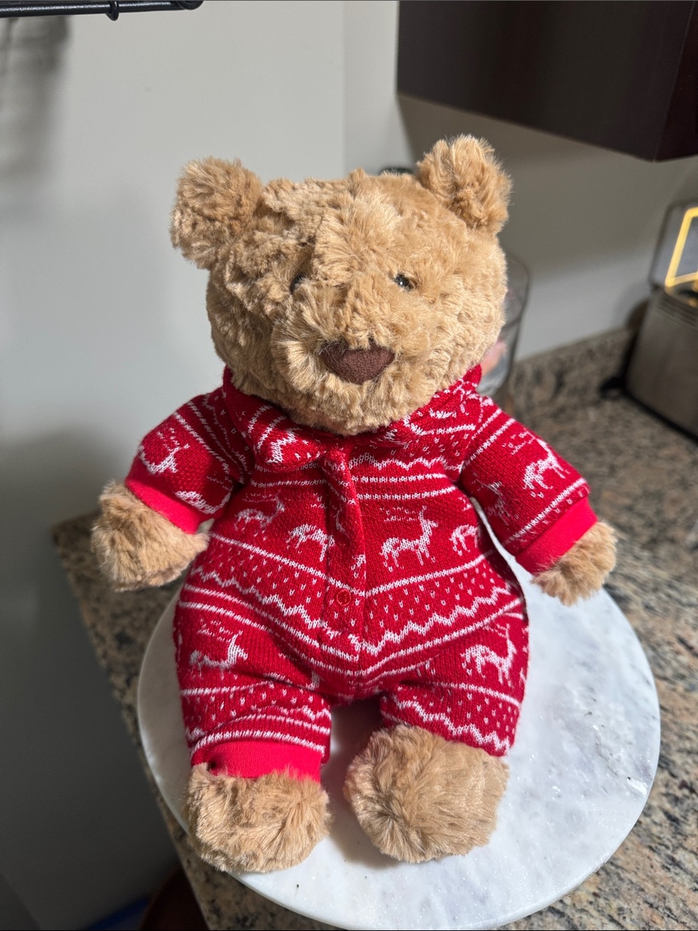 Jellycat RETIRED Bartholomew Bear Winter Pyjamas